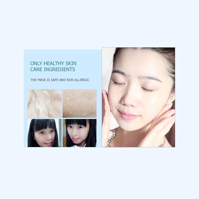 BIOAQUA Hyaluronic Acid Moisturizing Replenishment Facial Mask HA Reduces Acne Deep Cleanse 30g (5 Pack)