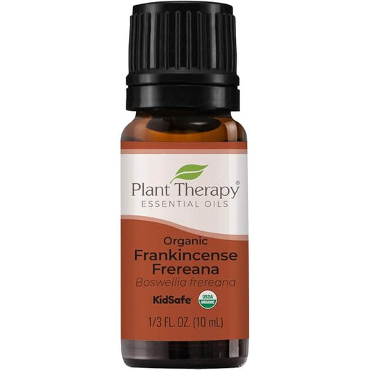 Plant Therapy Organic Frankincense Frereana Essential Oil 100% Pure, USDA Certified Organic, Undiluted, Natural Aromatherapy, Therapeutic Grade 10 mL (1/3 oz)