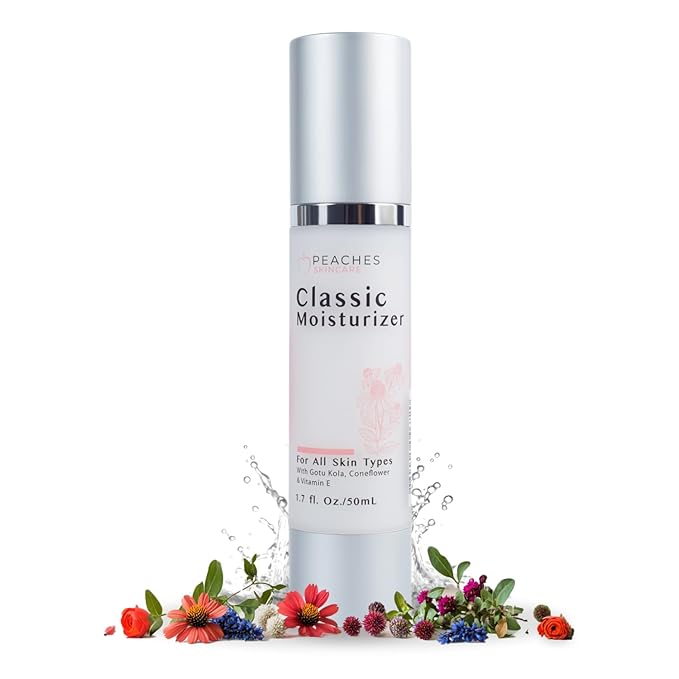 Hydrating Vegan Moisturizer with Vitamin E, Gotu Kola, and Pineapple – Age-Defying Face Cream for All Skin Types – Classic Moisturizer (1.7 oz)