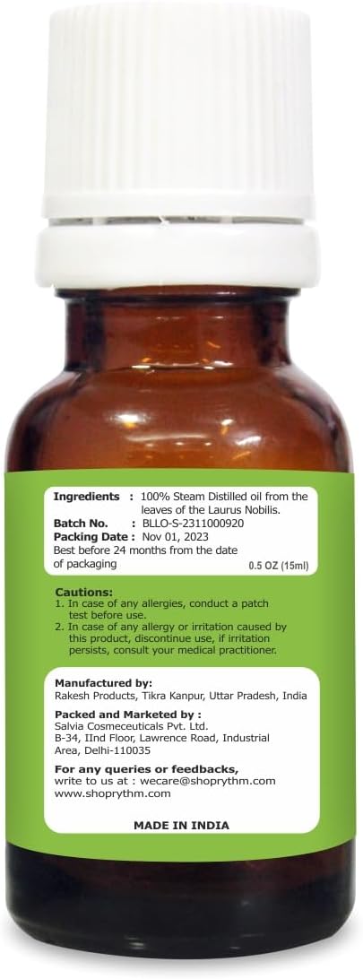 Salvia Bay Laurel Leaf (Laurus Nobilis) Oil - 15ml/0.507Fl Oz