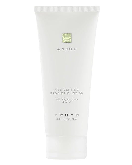 Zents Age-Defying Probiotic Body & Hand Lotion (Anjou) | Moisturizing Lotion with Hyaluronic Acid & Organic Shea Butter | Nourishes & Hydrates Skin | 6.4 fl oz
