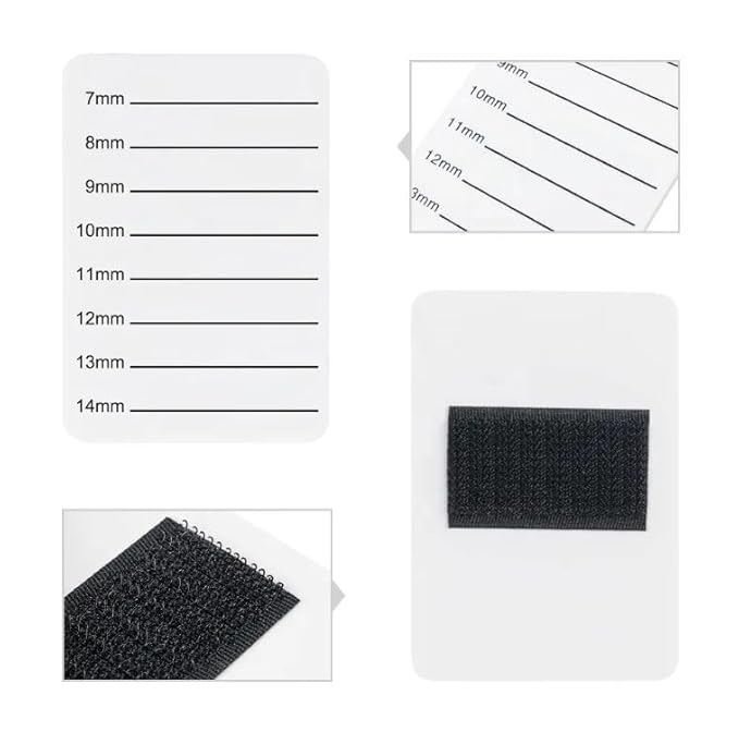 2 Pieces Eyelash Extension Hand Plate - Lash Holder - Durable Acrylic Lash Palette with Wrist Strap - Lash Pallet for Lash Extensions - Eyelash Extension Tray 7-14 mm