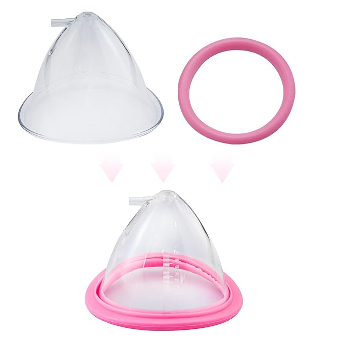 Elitzia ETSL0004 Accessories Cup70 Cup80 Cup90 Cup105 Cup120 One Pair for Chest Enlargement Vacuum Pump Breast Beauty Salon Spa Professional Equipment (Cup70)