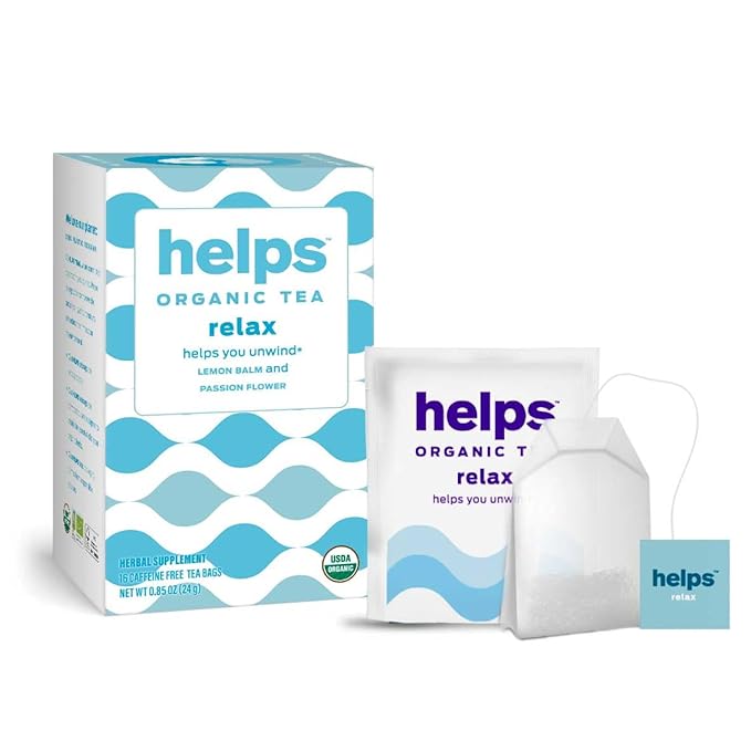 Helps Teas | Ginger Lemon, Happy Belly & Relax Tea Mix | Promotes Healthy Digestion Naturally Caffeine-Free | 16 Tea Bags Each