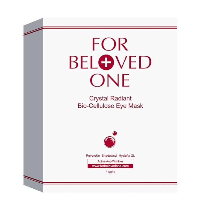 Crystal Radiant Bio-Cellulose Eye Mask(4 Pairs)