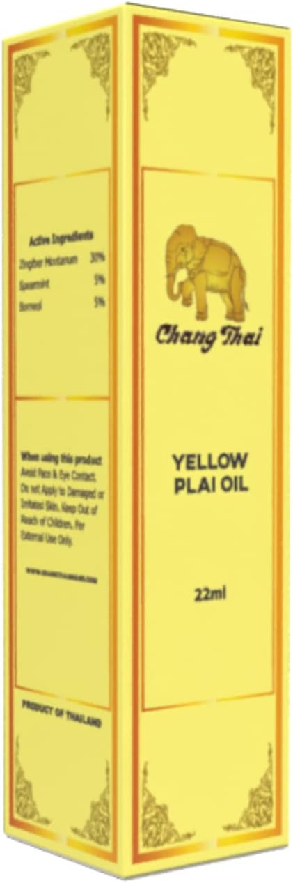Chang Thai Herbal Yellow Plai Balm Massage Muscle Joint Oil 22ml