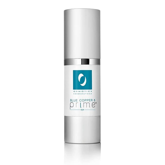 Osmotics Blue Copper 5 PRIME Eye - Advanced Eye Repair Cream with Copper Peptides | Reduces Fine Lines, Wrinkles, Dark Circles & Puffiness | Lifts & Firms Delicate Skin - 0.5oz