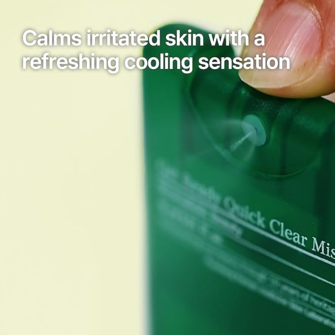 Pyunkang Yul [PKY] Ultimate Get Ready Quick Clear Mist for Sensitive Skin, Intensely Calms & Soothes Redness with Cica & Tea Tree, Compact size, Korean Skincare (0.51 Fl. oz, 15ml)