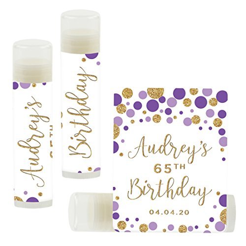 Andaz Press Personalized Milestone Birthday Party Glitter