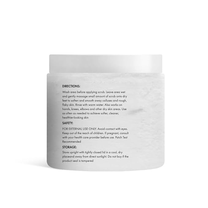 MAJESTIC PURE Tea Tree Foot & Body Scrub with Tea Tree Oil, Exfoliating Salt Scrub to Exfoliate & Moisturize Skin, Deep Cleansing - 10 oz
