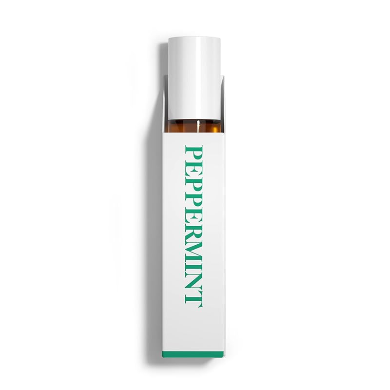 Benatu Peppermint Oil Roll On, Pre-Diluted Natural Essential Oil Blend Roller Travel Size for Skin Care, Aromatherapy, Hair, Body Topical Massage - Head Refresh 10ml