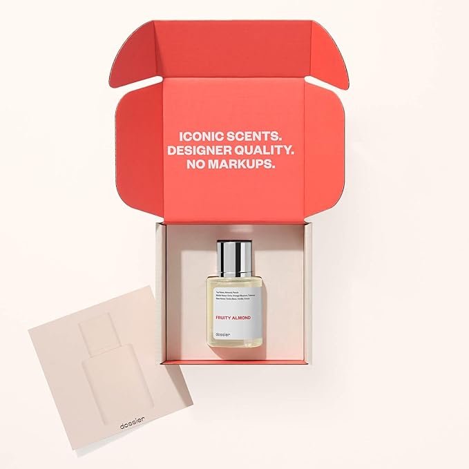 Dossier - Fruity Almond - Eau de Parfum - Inspired by C.Herrera Good Girl - Perfume Luxury - Pure Infused - Paraben Free - Vegan - For Women - Fragrance 1.7 0z (Spray 50ml)