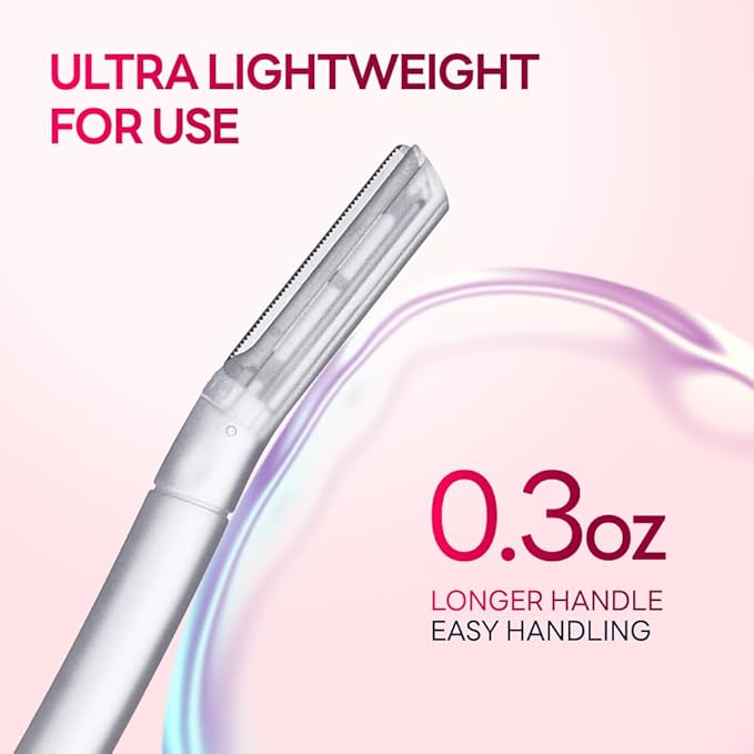 Dermaplane Razor for Women, Dermaplaning Tool - Face Razors for Women and Men, Eyebrow Trimmer and Facial Hair Removal Shaver, Gentle Exfoliation Blades Epilator for Men (3 Count)