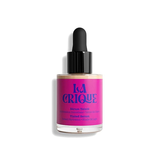 Tinted Serum - Hydrating Face Serum with Hyaluronic Acid - Skin Tint - Lightweight Foundation for Skin Glow - 99% Natural Ingredients - Vegan Makeup & Skincare - 1.0 Fl Oz – 02 Light