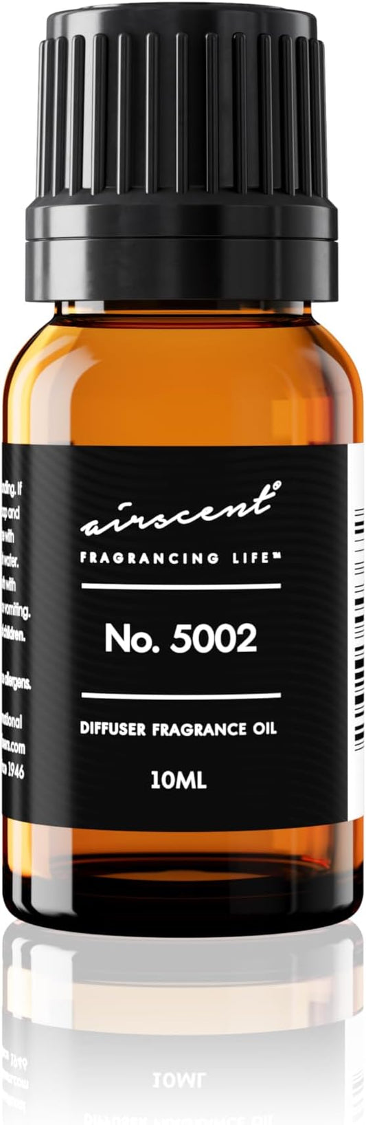 AirScent Creed-Aventus-Inspired Diffuser Oil - No. 5002 Perfume Dupe - Premium Fragrance Oil Blend for Ultrasonic and Waterless Diffusers and Crafting - 10 ml, 0.34 fl oz Glass Bottle with Dropper