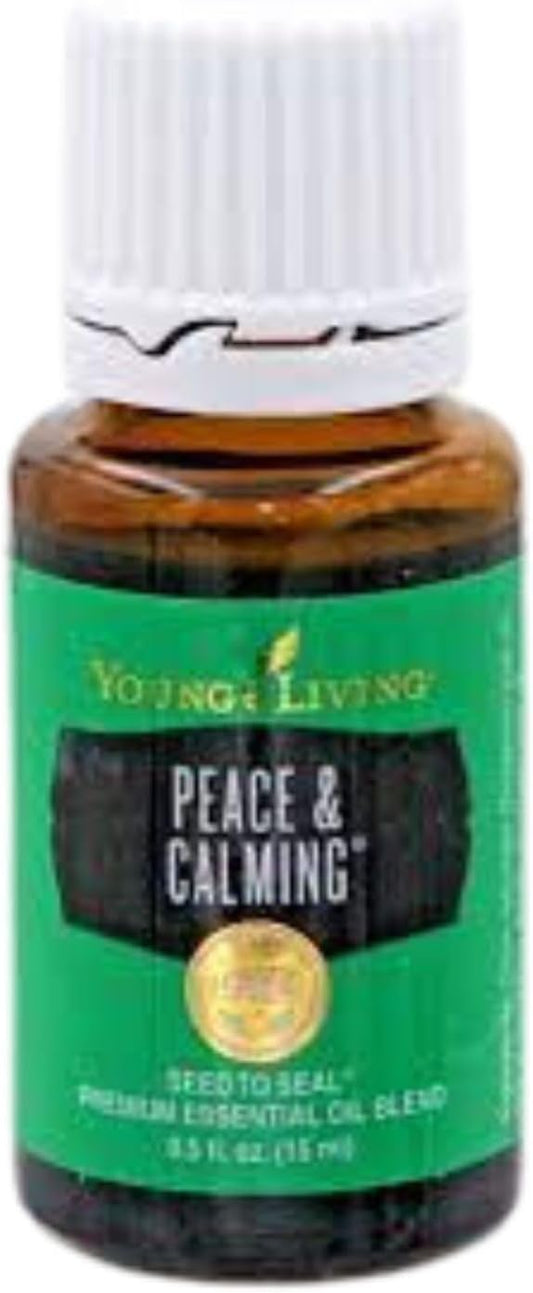 Young Living Peace & Calming Essential Oil 15ml - Pure & Tranquil Aromatherapy - Relax, Unwind, and Find Inner Peace - Topical & Aromatic - Blue Tansy, Orange, Tangerine, Patchouli, and Ylang Ylang