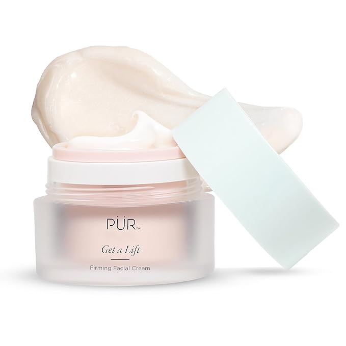 Firming Facial Cream, Get a Lift by PUR Beauty - Triple-Action Lightweight Moisturizer for Face & Neck Tightens Sagging Skin & Restores Firmness for Fine Lines & Wrinkles - Non-Greasy & Gluten Free.