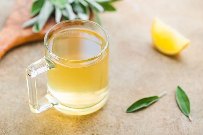 SAGE Organic Herbal Tea Leaves, 8 oz. Volume Weight Pouch, Cut and Sifted, Loose Leaf Herbal tea, Culinary Spice (Sage) Chef Choice