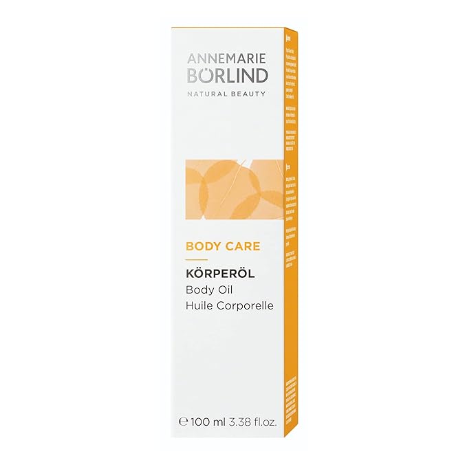 ANNEMARIE BÖRLIND - BODY CARE Body Oil - nourishing, regenerating & smoothing skin care, with organic jojoba oil & argan oil, vegan, 3.38 Fl. Oz.
