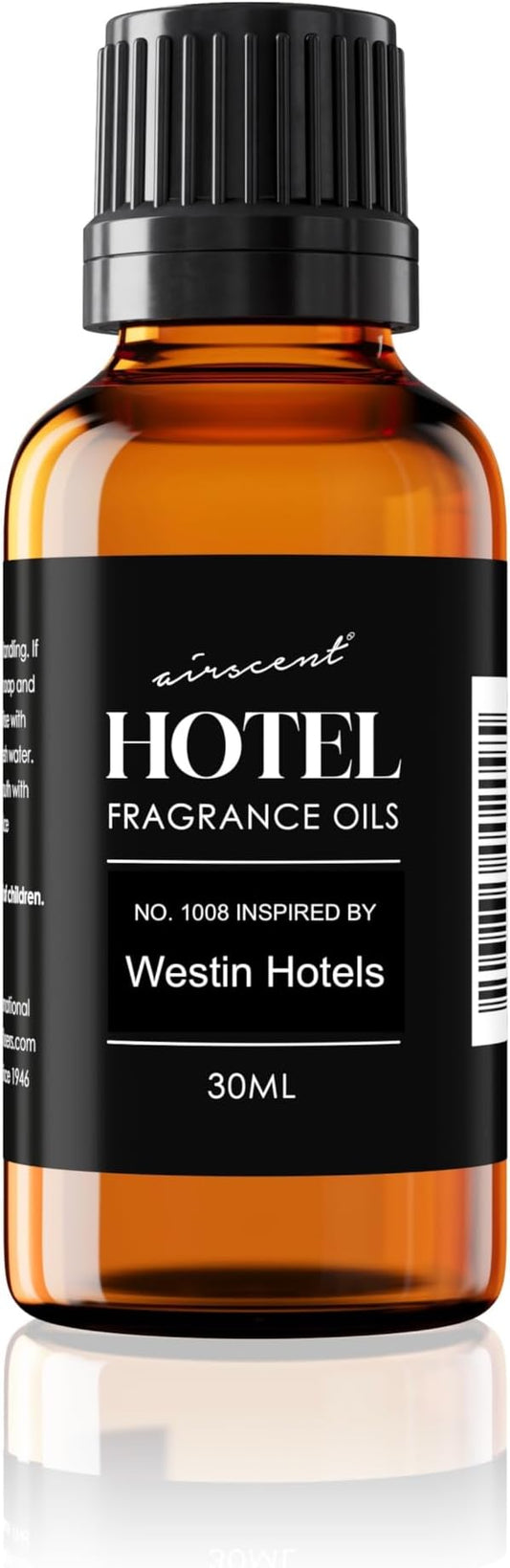 AirScent Hotel Diffuser Oil Inspired by The Westin Signature Hotel Scent - Premium Fragrance Oil No. 1008 for Ultrasonic and Waterless Diffusers and Crafting - 30 mL, 1 fl oz Glass Dropper Bottle
