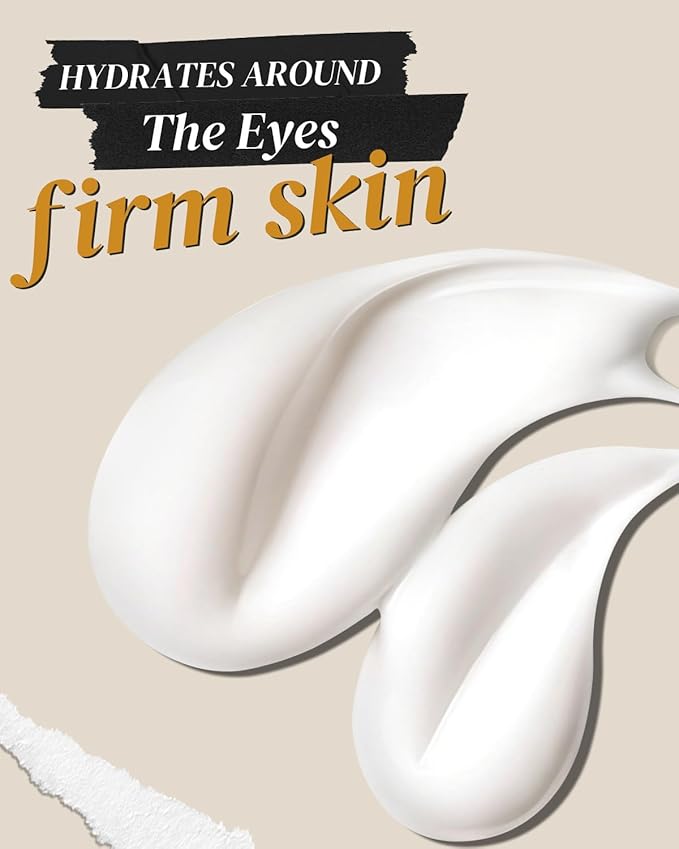 Hydrating Firming Under Eye Cream, Anti Aging Formula for Minimizes Fine Lines, DarkCircles and Puffiness, Cactus and Yeast Extract to Invigorate Dry, Tired Eyes, No Cruelty,0.71 fl. Oz