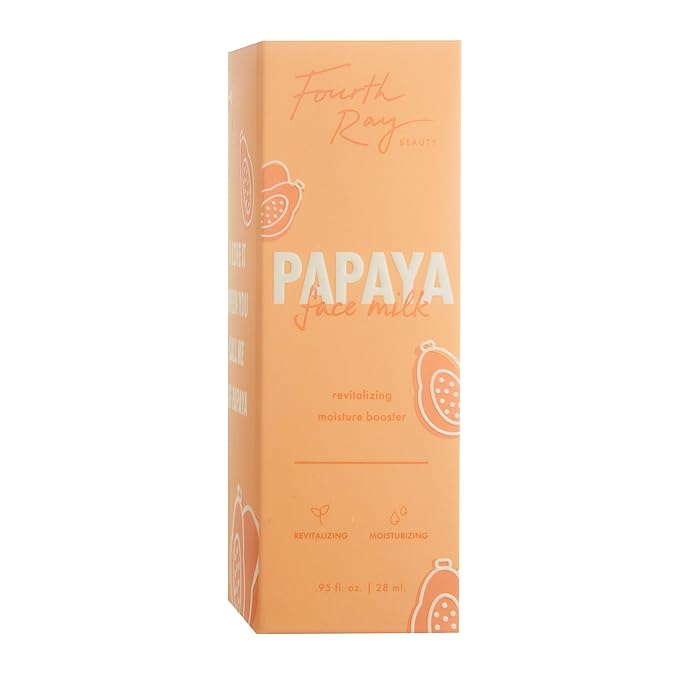 ColourPop Fourth Ray Beauty Papaya Face Milk - Moisturizing Face Serum Infused with Papaya Enzymes, Papaya Oil & White Tea - Conditions Skin for a Healthier-Looking Complexion (0.95 oz)