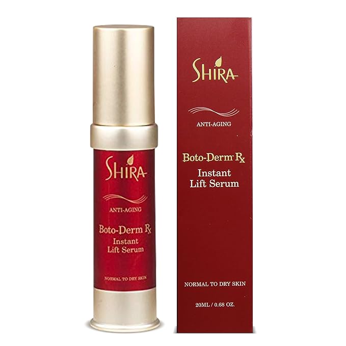 Boto-Derm Rx Instant Lift Serum With Anti Aging FormulaVitamin C Helps to Reduce WrinklesKeeps Skin Hydrated and Nourished Helpful for Normal to Dry Skin Types (20ML)