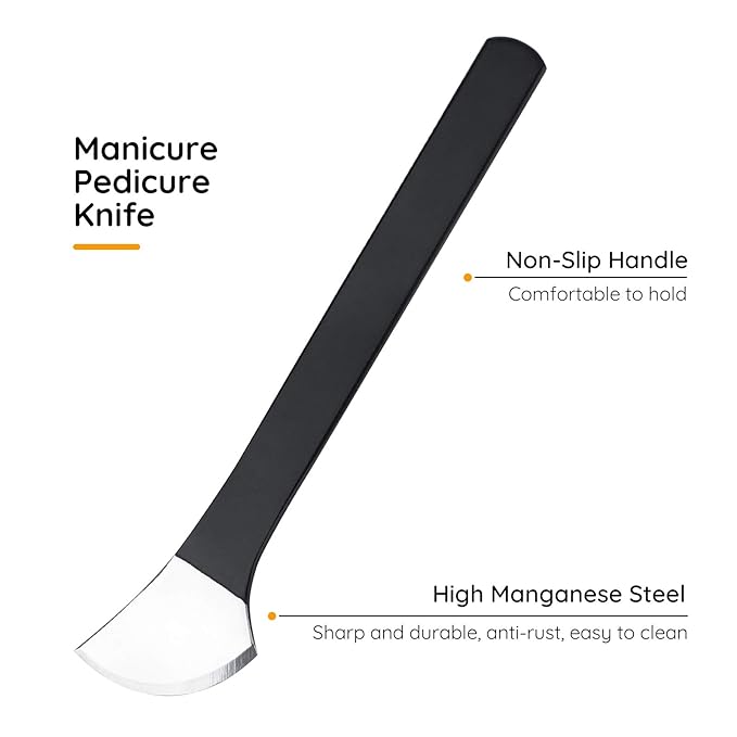 Pedicure Knife Set, Segbeauty 7 Pack Ingrown Toenail Tools with PU Storage Bag, High Manganese Steel Nail Knives Cuticle Remover, Professional Foot Repair Sharp Blade Kit for Nail Corn Callus