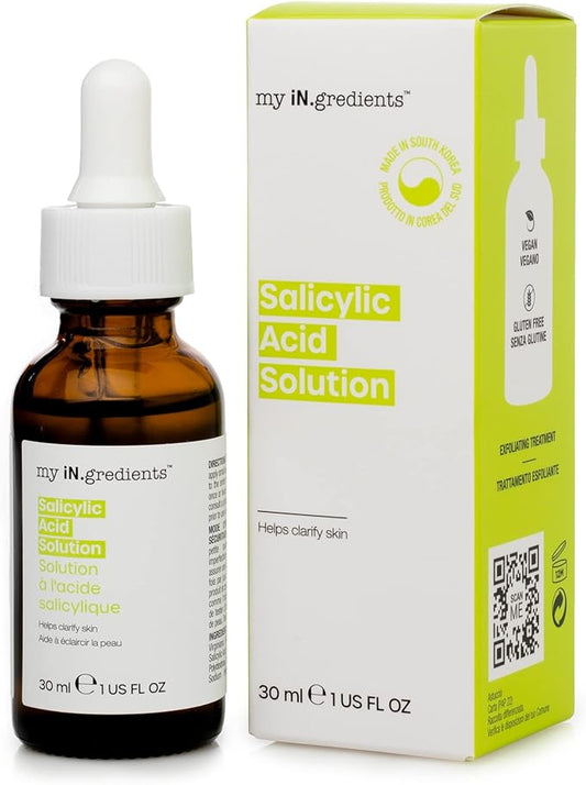 Masque Bar My Ingredients Salicylic Acid Solution - Exfoliating Solution For Face - Healing Acne Spot Treatment For Blemish Prone Skin