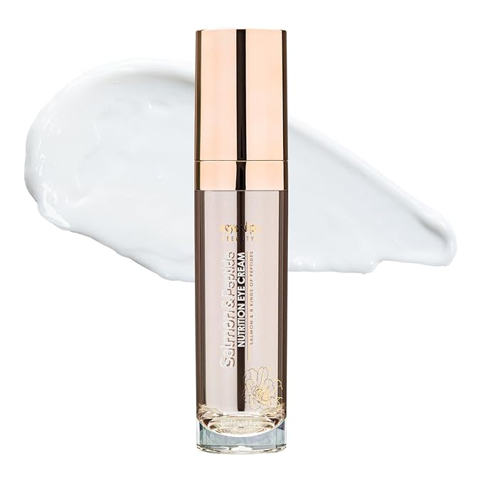 Salmon Oil Nutrition Eye Cream 1.18 fl oz – Korean Skin Care for Deep Hydration & Firming, Helps with Wrinkles, Puffiness, Dark Circles, Fine Lines