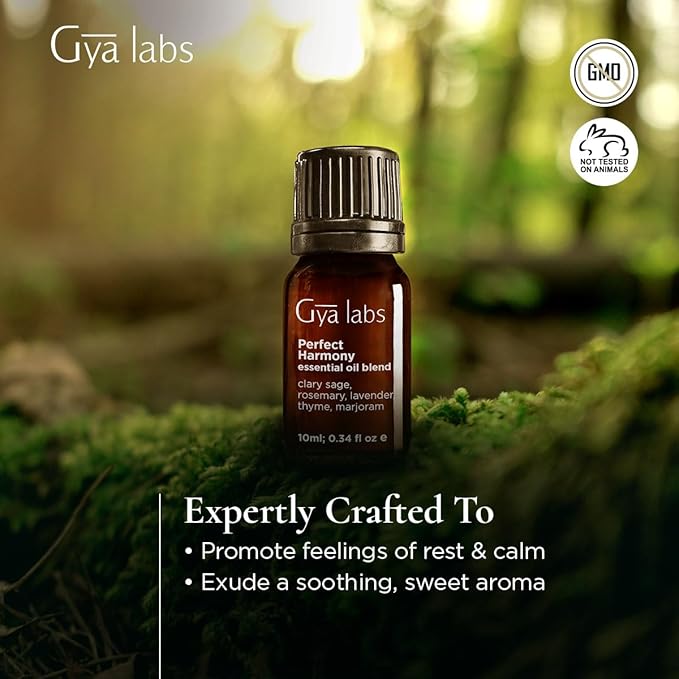 Gya Labs Harmony Essential Oil Blend - Soothing & Sweet Scent (0.34 Fl Oz)