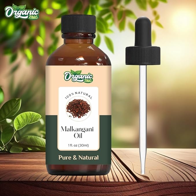 Malkangni Seed (Celastrus paniculatus) Oil | Pure & Natural Carrier Oil for Massage, Skin Care, Hair Care- 30ml/1.01fl oz