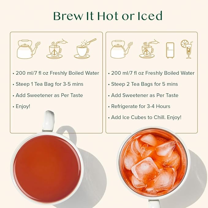 VAHDAM, Vanilla Spiced Chai Tea | 100 Tea Bags | Delicious Blend of Vanilla Masala Chai | Brew Hot, Cold or Iced