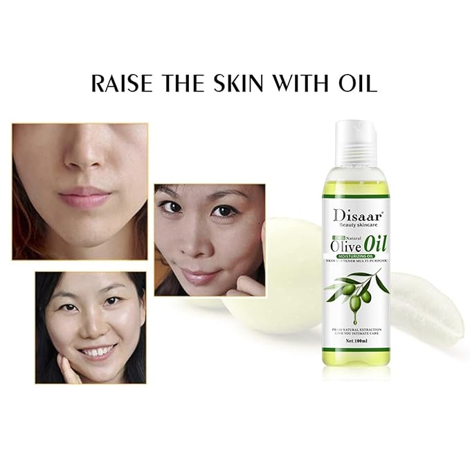 Natural Softening Multi-Purpose Moisturizing Mineral Oil Relive Dry Skin 100ml/3.38fl.oz (Olive Oil)