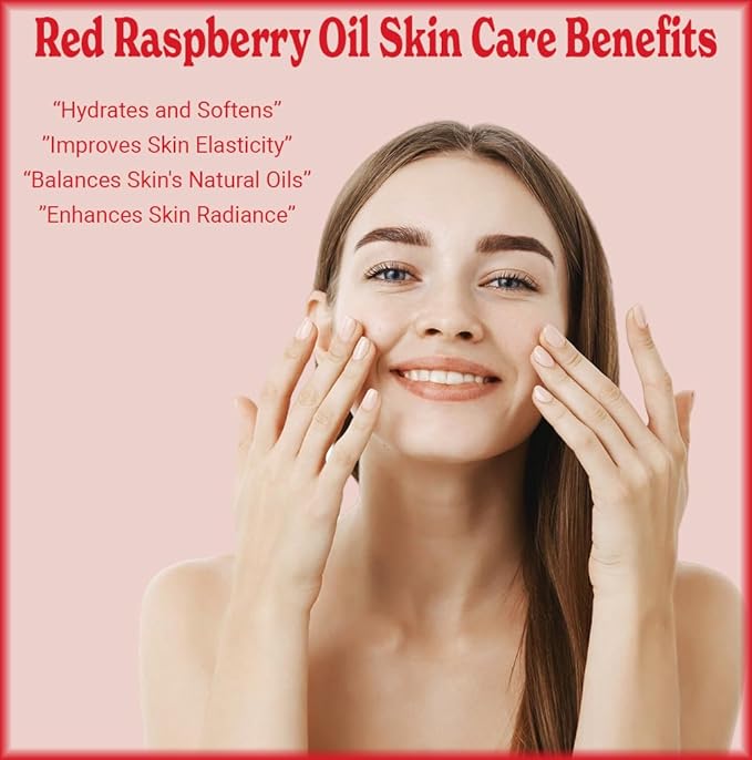 Natural Born Oils Raspberry Seed Oil, 1 Gallon, Organic, Cold-Pressed, Nutrient-Rich, Excellent for Radiant Skin, Lustrous Hair