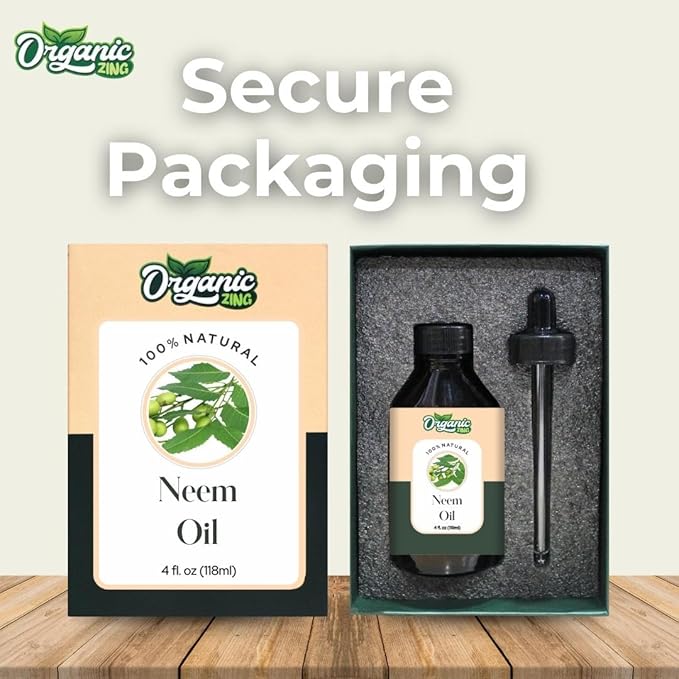 Neem (Azadirachta Indica) Oil | Pure & Natural Carrier Oil for Skin Care & Hair Care - 118ml/3.99fl oz