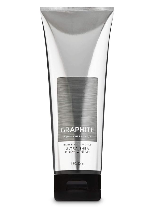 Bath and Body Works Graphite for Men Ultra Shea Body Cream Moisturizing Lotion 8 ounces