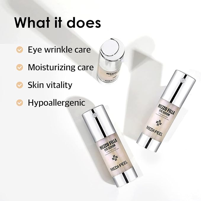 [Medi-Peel] Mezzo Filla Eye Serum 1.01 fl oz / 30ml | Anti-Wrinkle Serum For Eyes, Anti-Aging, Hydrating | Korean Skincare, For All Skin Types