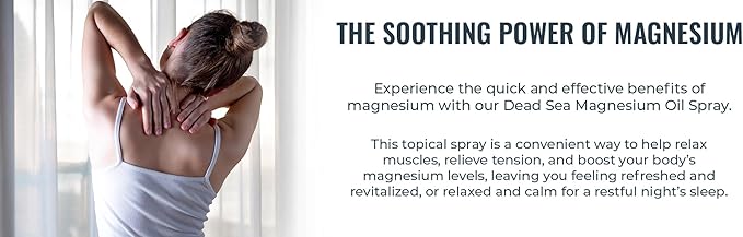 Natural Elephant Dead Sea Magnesium Oil Spray for Topical Use | 100% Pure | 6.7 fl oz (200ml) | Promotes Relaxation and Well-Being