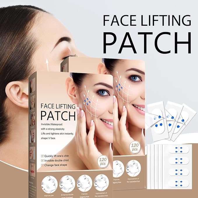 Face Lifting Tape, Face Lift Tape invisible, 240PCS Anti-Wrinkle Face Tape, Skin Facial Face Neck Tapes for Lifting Sagging Skin