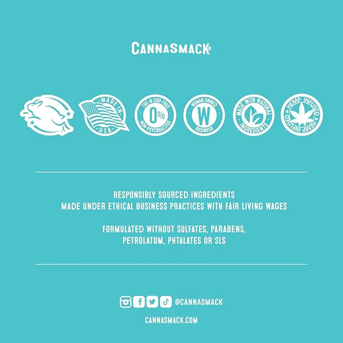 CannaSmack Natural Hemp Lip Balm - Cruelty