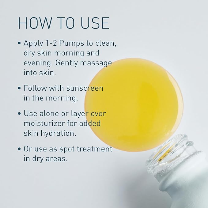 Pangea Organics - Natural Bakuchiol + Squalane Super Antioxidant Glow Oil | Vegan, Non-Toxic, Sustainable Clean Beauty (Glass Bottle, 1 fl oz | 30 ml)