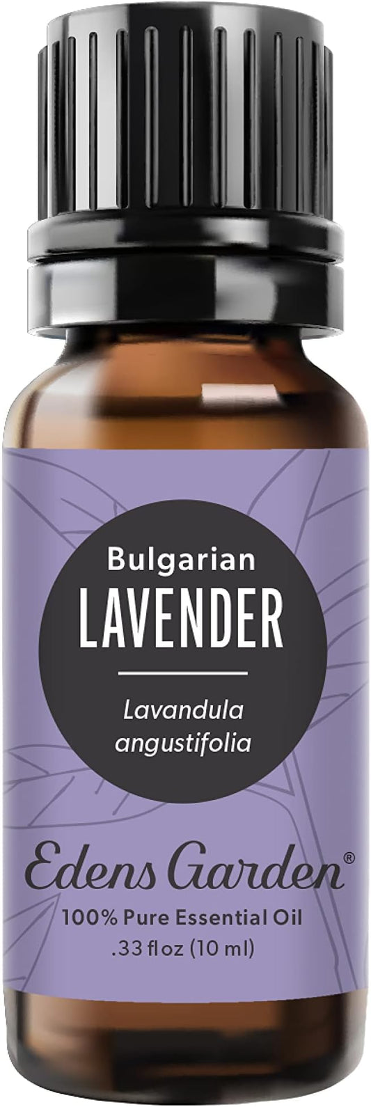 Edens Garden Lavender- Bulgarian Essential Oil- 100% Pure Premium Grade, Undiluted, Natural, Therapeutic, Aromatherapy, The Best for Diffuser, Skin, Humidifiers, Kid Safe 10 ml (.33 fl oz)