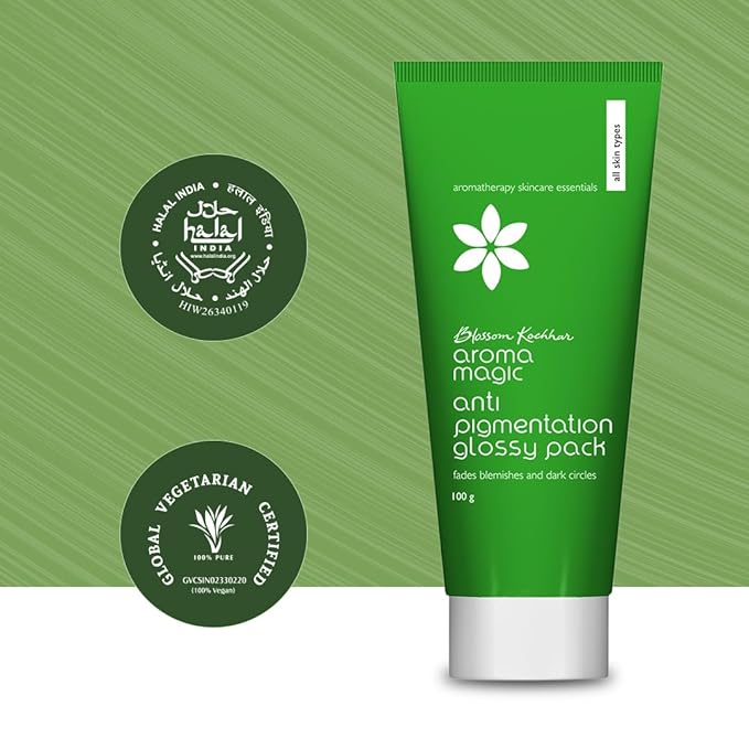 Anti Pigmentation Glossy Pack | Reduces Blemishes & Dark Circles | Hydrating Face Pack for Smooth, Even Toned Skin | Suitable for All Skin Types | 3.53 Oz (100g)