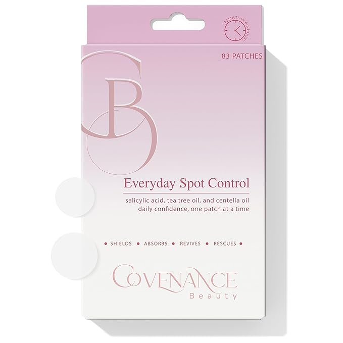 83 Everyday Spot Control Patches Hydrocolloid Pimple Patches with Salicylic Acid & Tea Tree Oil to Exfoliate - Centella Oil Infused Acne Patches - Shields, Revives & Rescues Skin