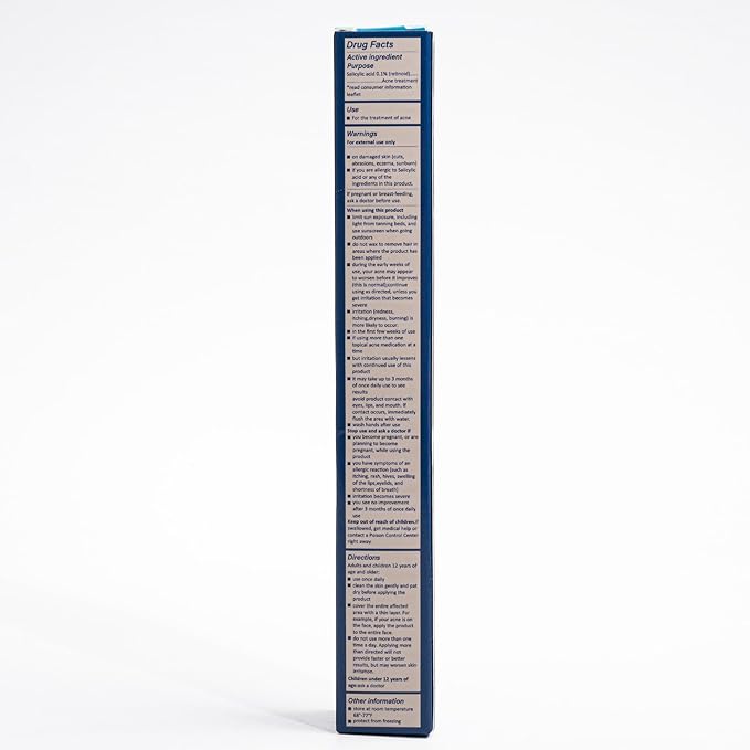 0.1% SALICYLIC ACID GELO.1% A CNE TREATMENT Gel, 30 Day Supply, Retinoid Treatment for Face with 0.1% SALICYLIC, Gentle Skin Care for Acne Prone Sensitive Skin, 15g Tube