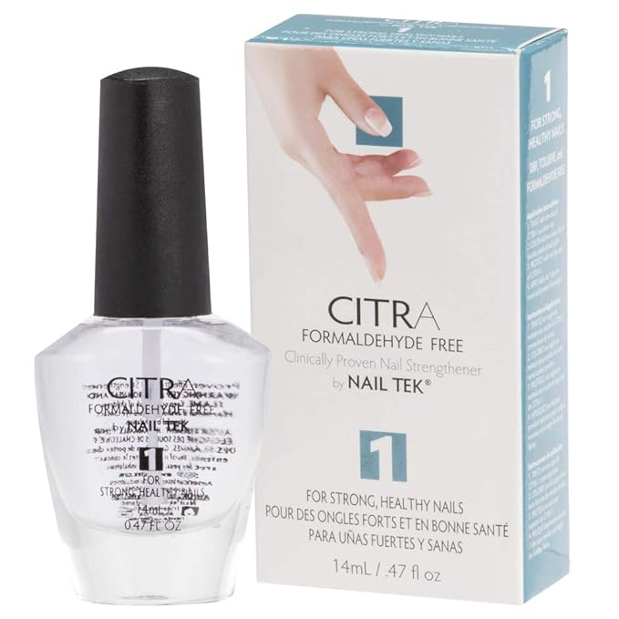 Nail Tek CITRA1 Nail Strengthener, Ideal for Strong, Healthy Nails, Daily Nail Treatment, 0.47 fl oz, 1-Pack