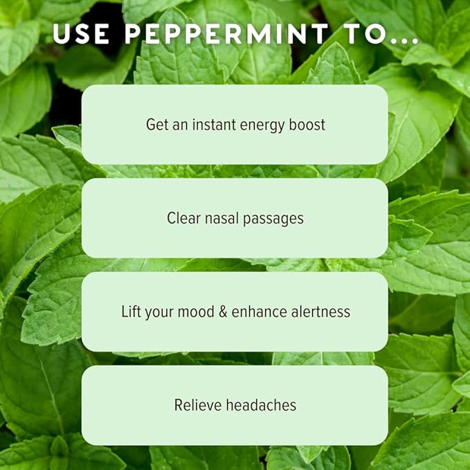 MOXĒ Peppermint Essential Oil Nasal Inhaler, Therapeutic No-Mess Aromatherapy, Cooling, Refreshing, Invigorating, Uplifts Mood and Positivity, Pure and Undiluted, Made in USA (3 Pack)`