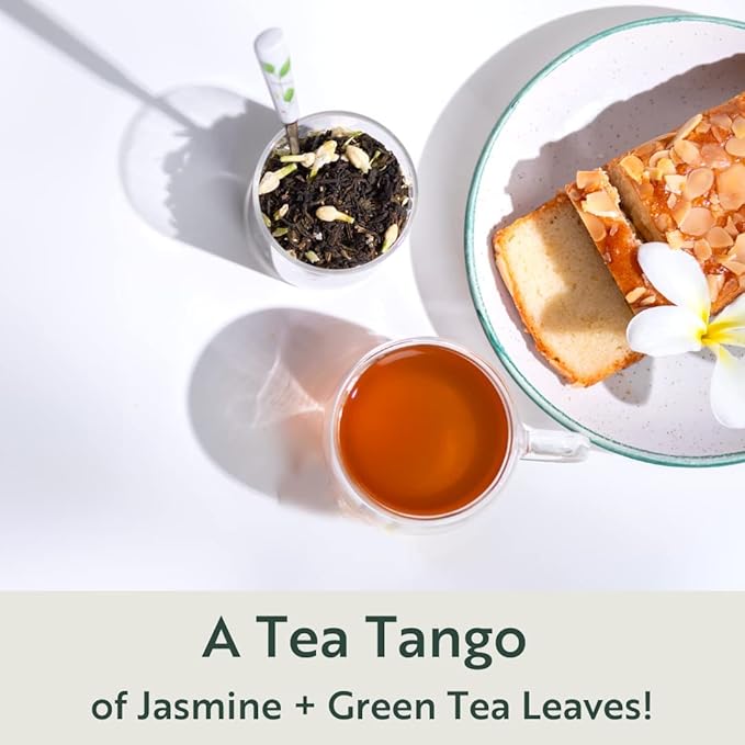 Luxmi Estates - Midnight Bloom - Organic Jasmine Tea - 90 Tea Bags (15ct x 6 Pack) | With Organic Jasmine Buds and Premium Darjeeling Green Tea | Natural Aid to Relieve Stress, Anxiety and Sleep Problems