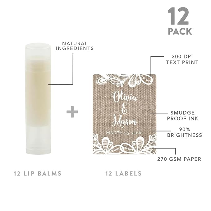 Andaz Press Personalized Bridal Shower Bachelorette Lace,